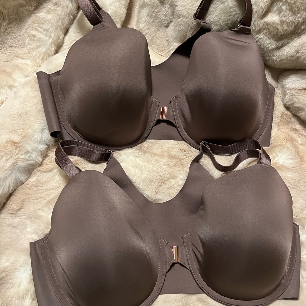 NWOT -(2) Soma Brown Women's Bras
